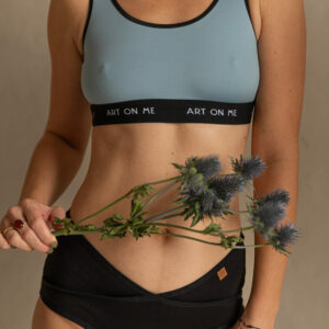 Art on Me magas derekú menstruációs bugyi – fekete