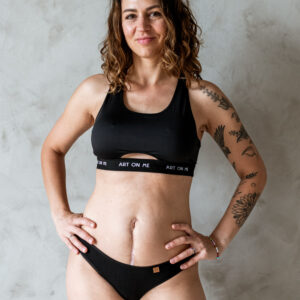 Art on Me tanga tisztasági bugyi - fekete